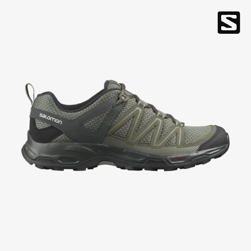 Tenis Senderismo Salomon Pathfinder Hombre Verde Oliva | MX ZRWE538